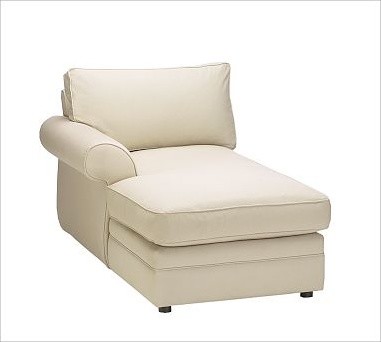 Pearce Upholstered Left Arm Chaise, Down-Blend Wrap Cushions, Everydayvelvet Moc