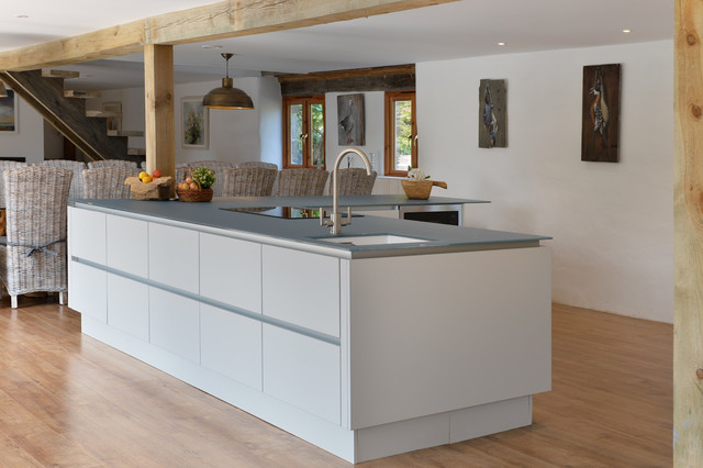 Glass work top country-kitchen