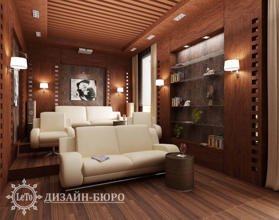 Кинозал в загородном доме