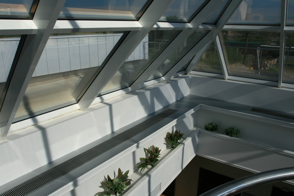 Внутрипольные конвекторы itermic в зимнем саду