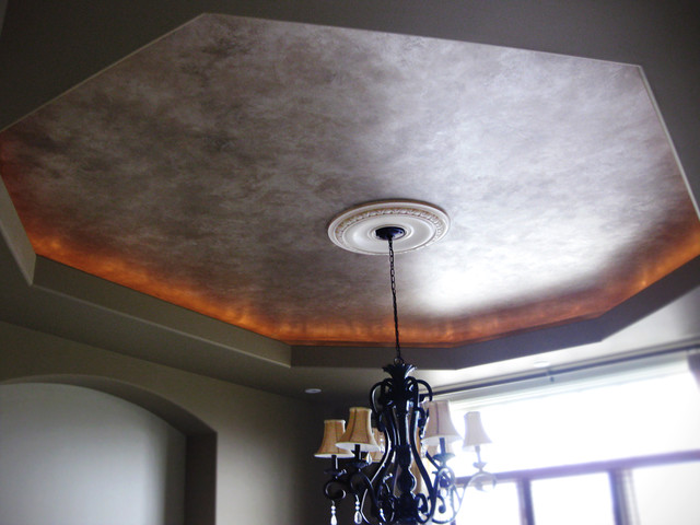 Marbled Metallic Faux Ceiling Edmonton By Luxe Painting