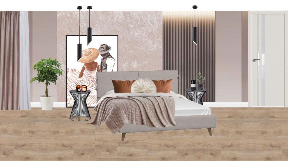 Спальня для квартиры в г.Александров. Визуализация и реализация