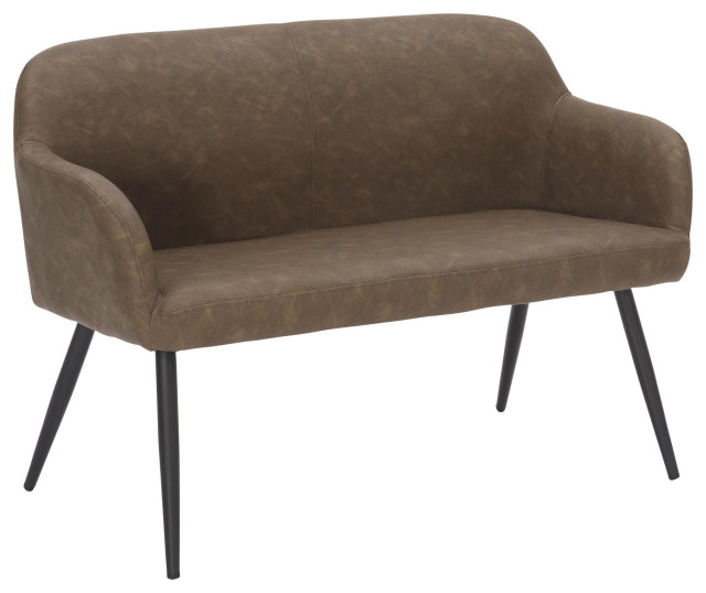 Daniella High Back Bench Modern Accent And Storage Benches by