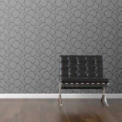 WallsNeedLove Psychedelic Circles Self-Adhesive Wallpaper