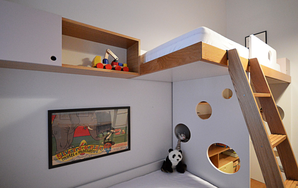 This is an example of a modern kids' room in Milan.