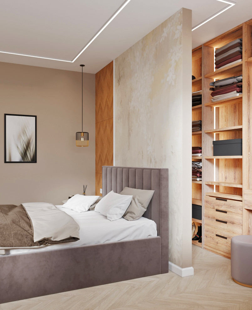 Спальня с гардеробной (2х комнатная квартира)