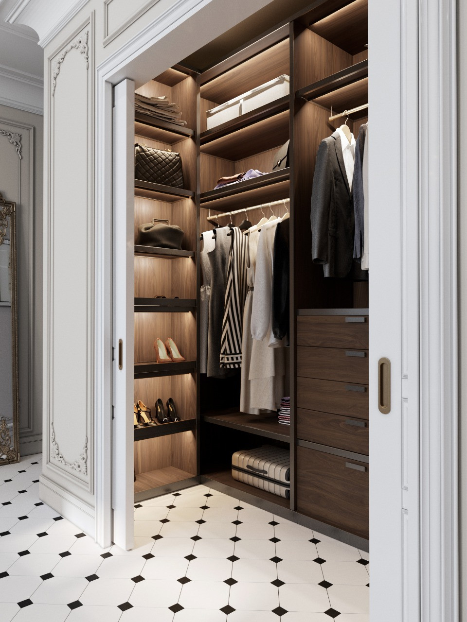 Квартира 100м.кв. в светло-зеленых оттенках оттенках