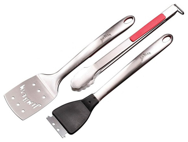 3-Piece  Soft Grip Handle Grilling Tools Set