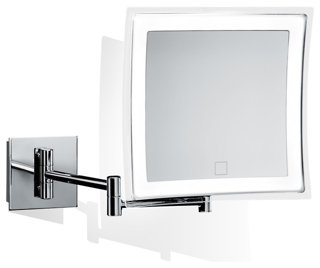Smile 850t Hard Wired Wall Mounted 5x Magnifying Mirror With Smile 850t Hard Wired Wall Mounted 5x