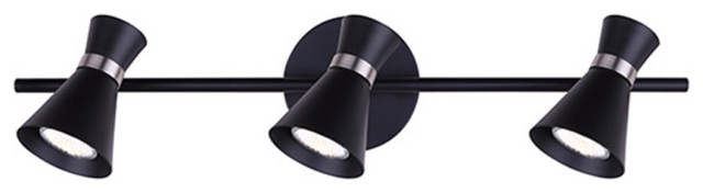 Canram IT668A03BKN10 Griffith Ceiling/Wall Track Light with Metal Shade