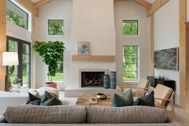 Honeysuckle transitional-living-room