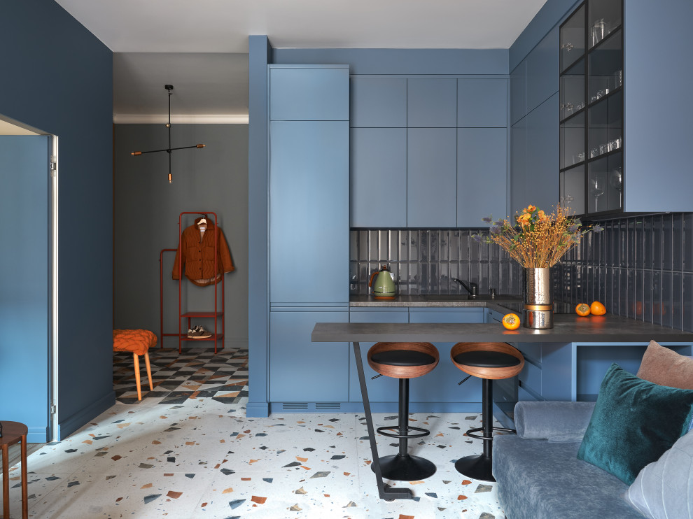 Яркая квартира 46м², Дизайнер Татьяна Нацвина: Публикация Elle Decoration