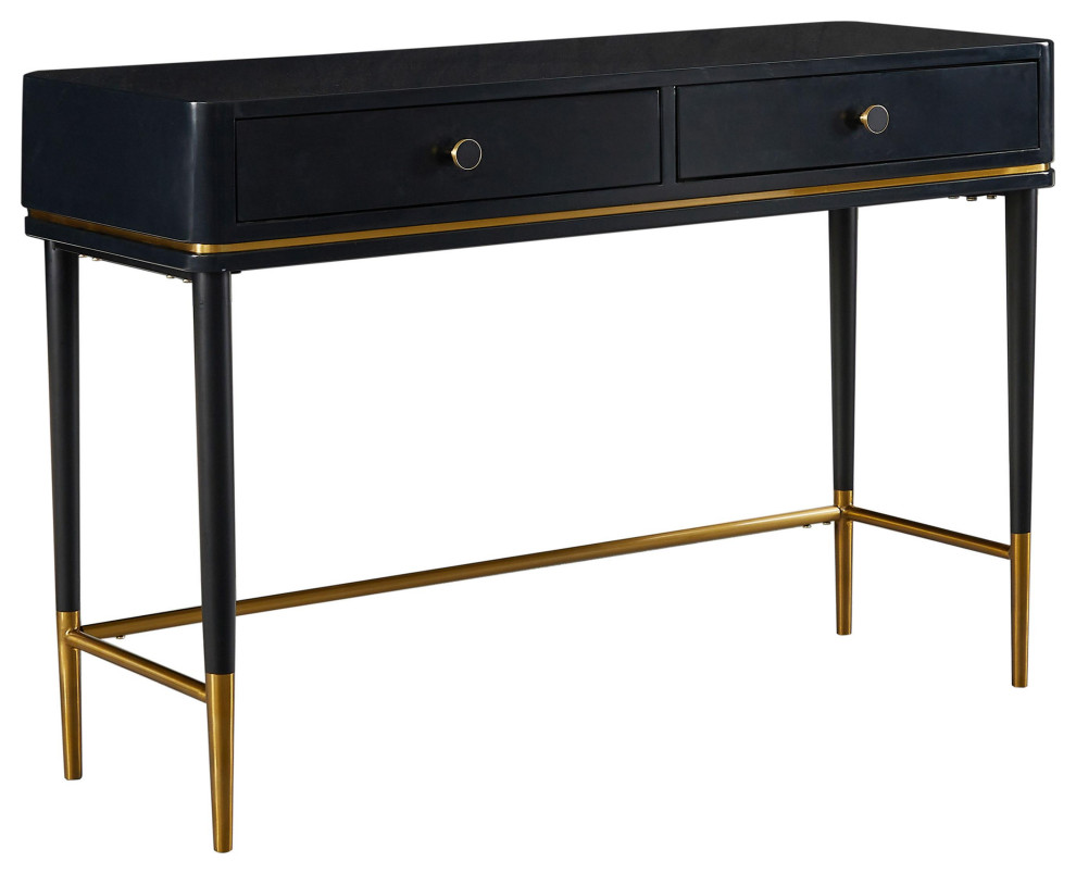 Mariah Cream Desk Midcentury Desks And Hutches by TOV Furniture