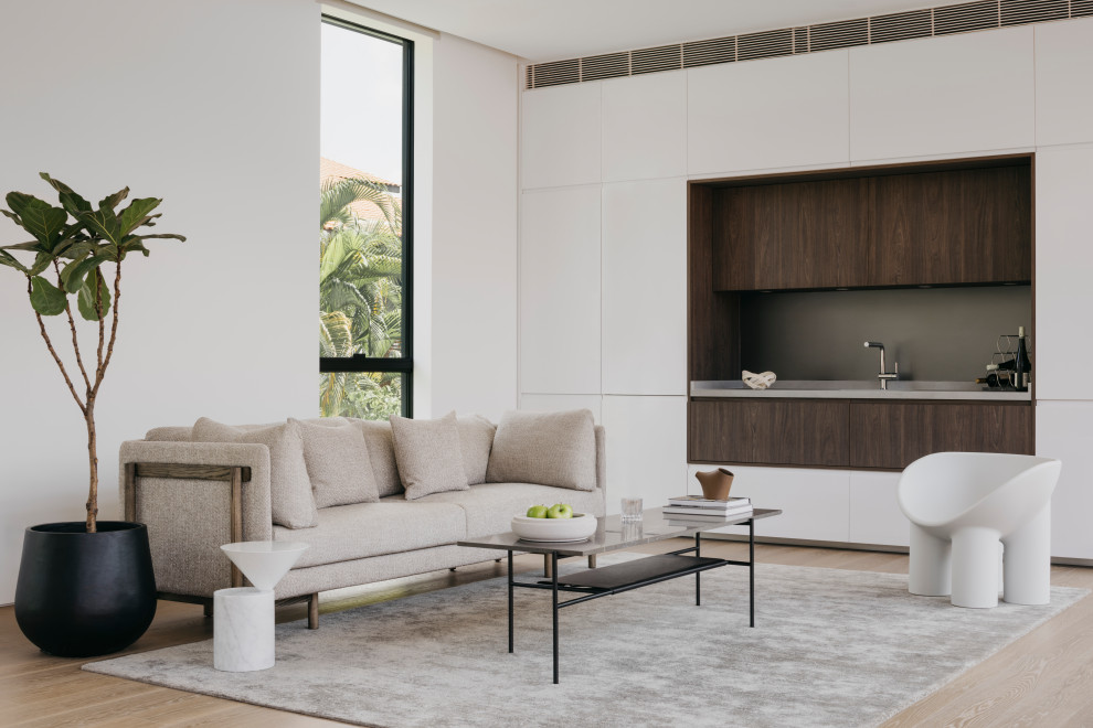 Design ideas for a modern living room in Singapore.