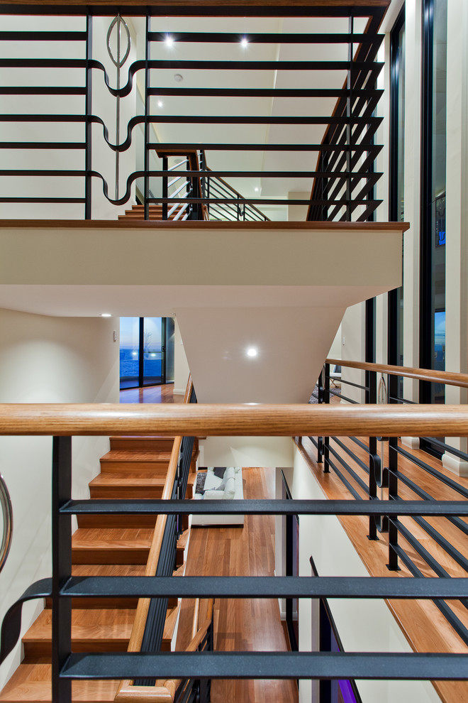 Contemporary staircase in Perth.