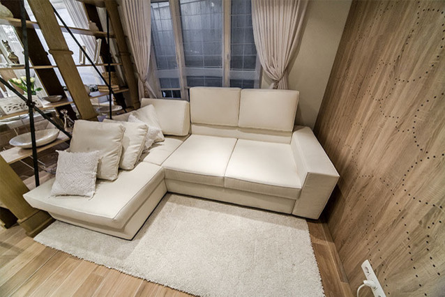 «Белая гостиная с перфорацией» для теле-проекта «Дачный ответ»