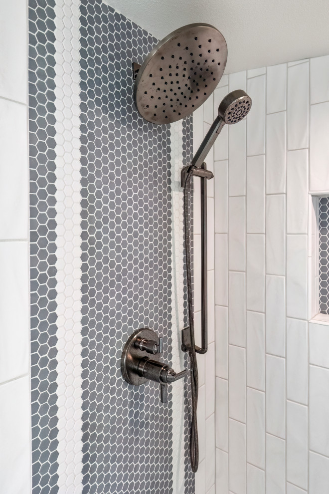 Bathroom - rustic bathroom idea in Seattle