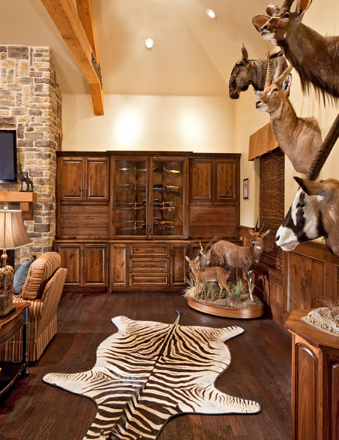 This Trophy Room Is A Real Man Cave Traditional Living