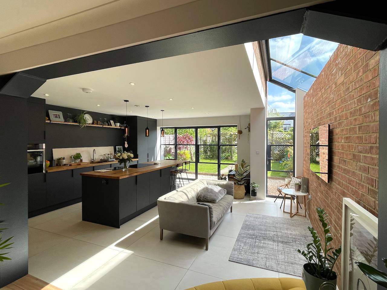 This wow factor, open-plan extension has added light, space and value to the home.