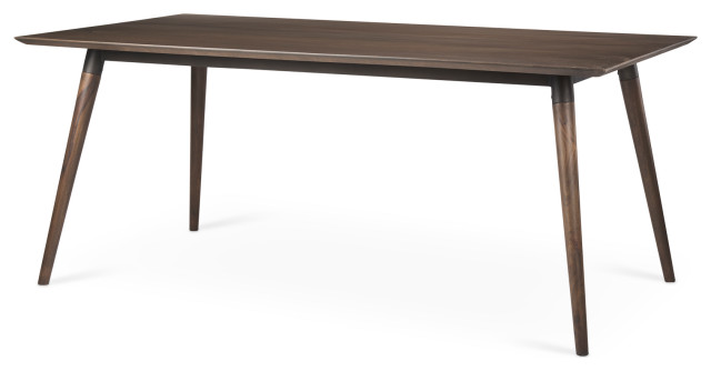 Nicholas II 72x39 Brown Solid Wood Top Metal/Wood Leg Dining Table