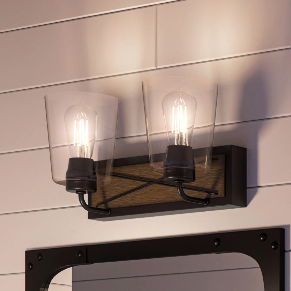 Luxury Farmhouse Bath Light, Olde Bronze Transitional Bathroom