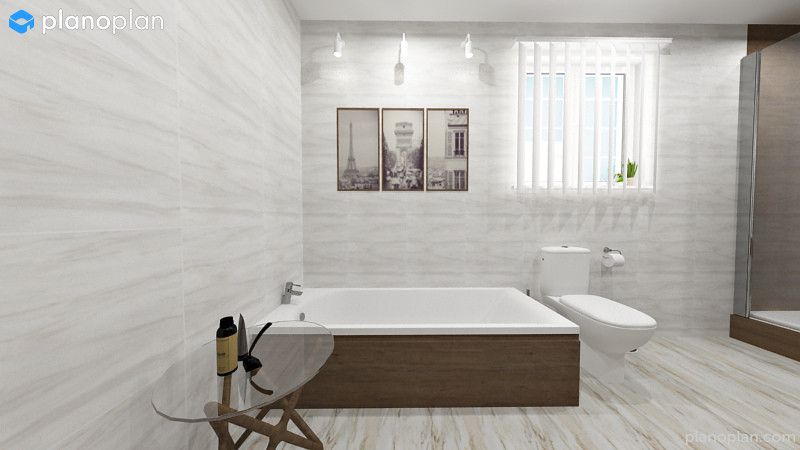 Санузел в светлых тонах