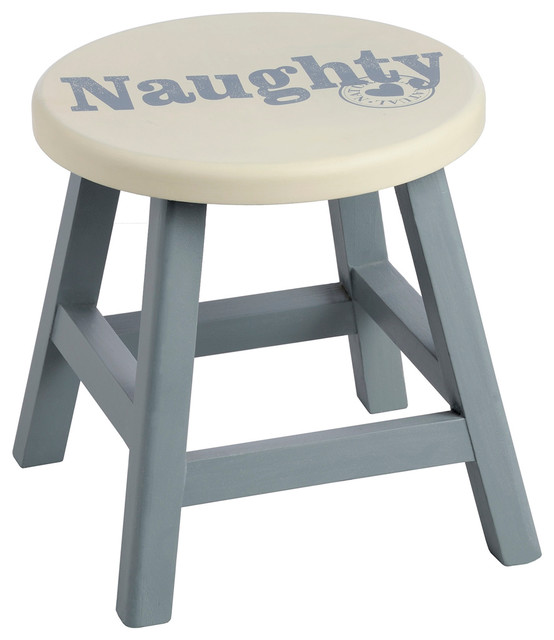 Solid Wood Decorative Small Step Stool Grey Cream Solid Wood Decorative Small Step Stool Grey Cream Contemporary Children S Stools By Watsons On The Web