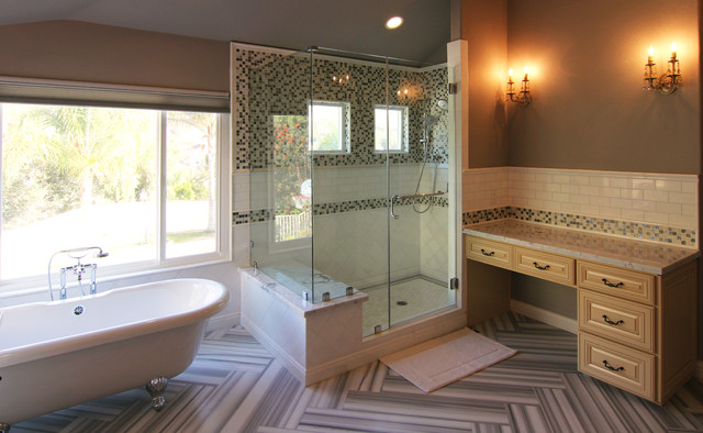 Walnut Bathrooms Transitional Bathroom Orange County By