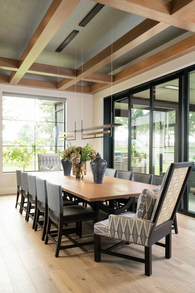 Chic Modern Ranch Built for Comfort - Transitional - Dining Room ...
