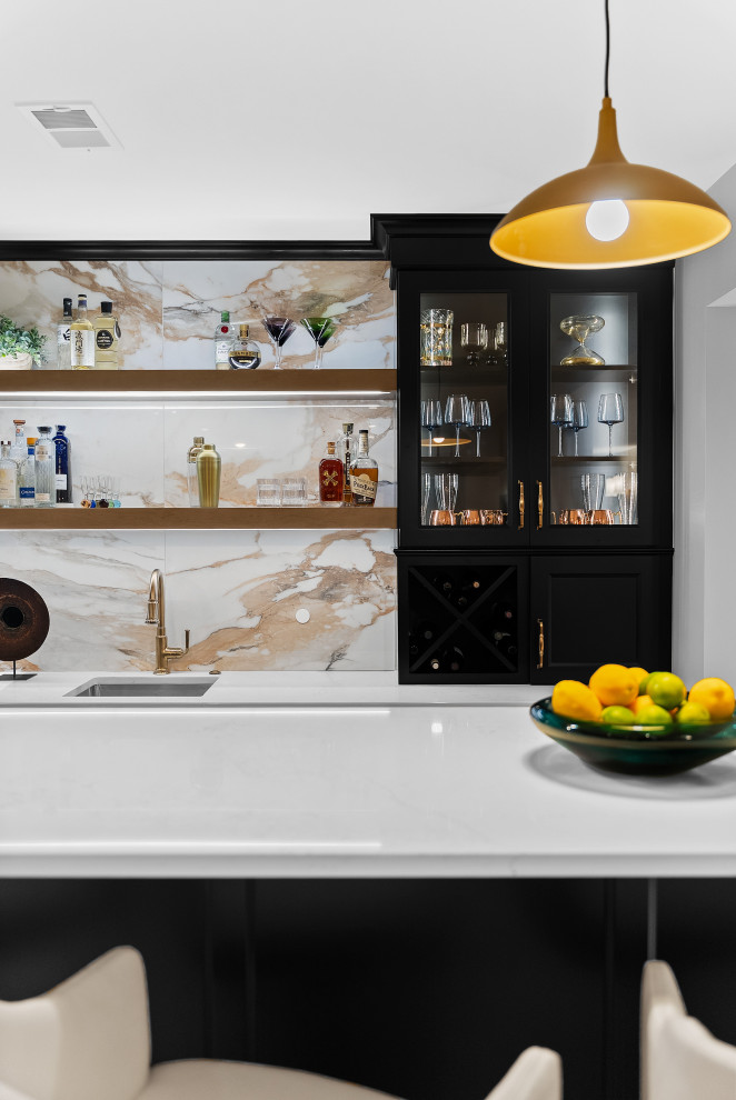 Black & Light Transitional Bar Design