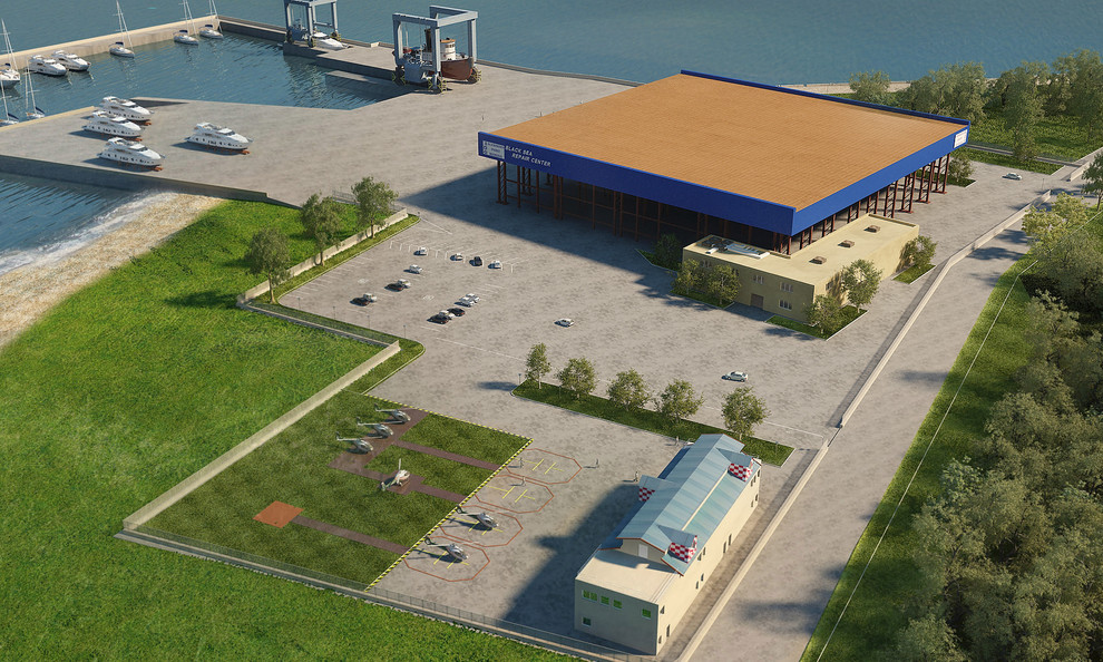 Яхт- клуб "Русское море", Судовая верфь в Алексино.