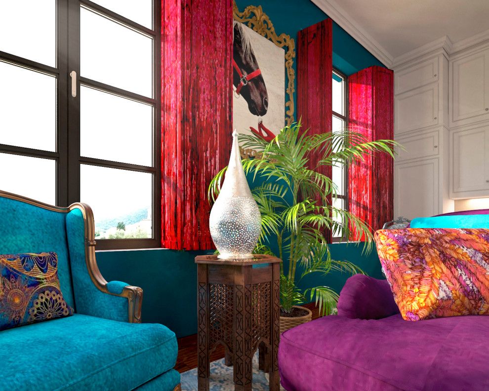 кухня-гостиная в стиле бохо