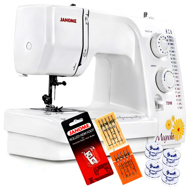 Janome Magnolia 7318 Sewing Machine With Free 4 Piece Vip Package Janome Magnolia 7318 Sewing Machine With Free 4 Piece Vip Package
