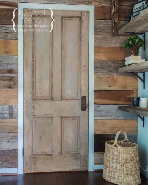 Reclaimed Wood Bedroom Foyer contemporary-sovrum