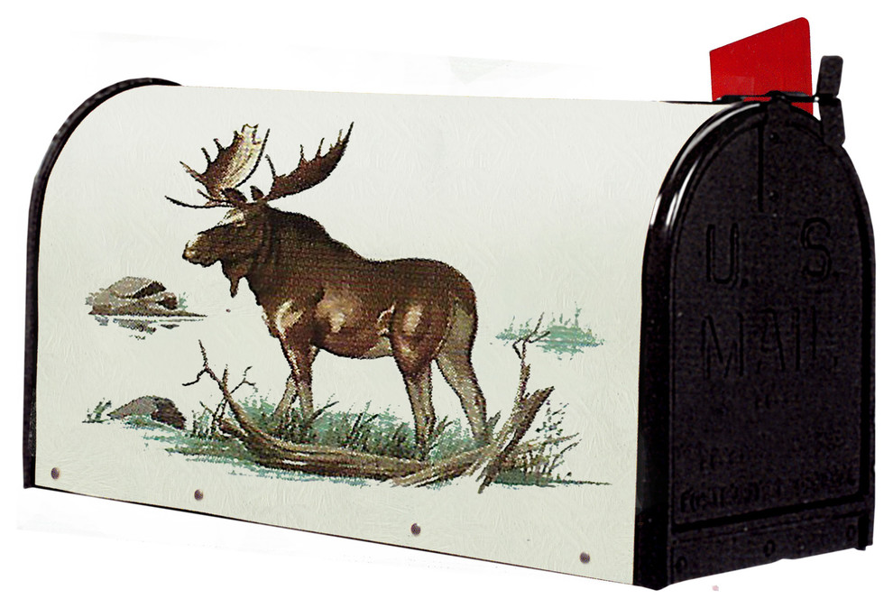Bacova Fiberglass Wrapped Mailbox, Moose Rustic Mailboxes by Mid