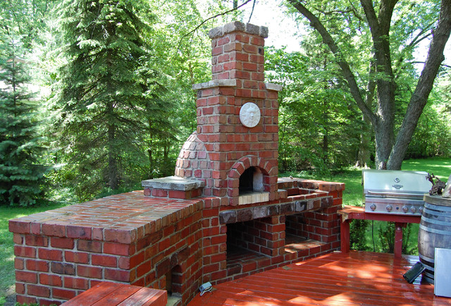 Brick Pizza Oven - Traditional - Patio - Chicago - by ADV MASONRY | Houzz AU