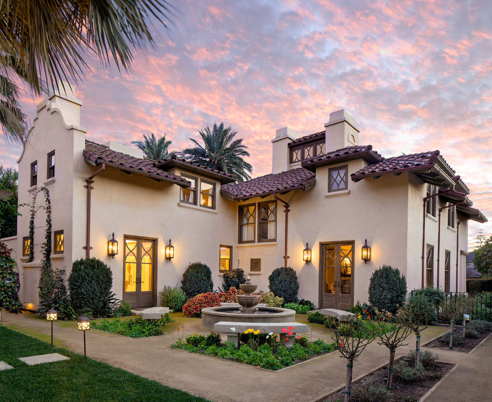This is an example of a mediterranean exterior in Santa Barbara.