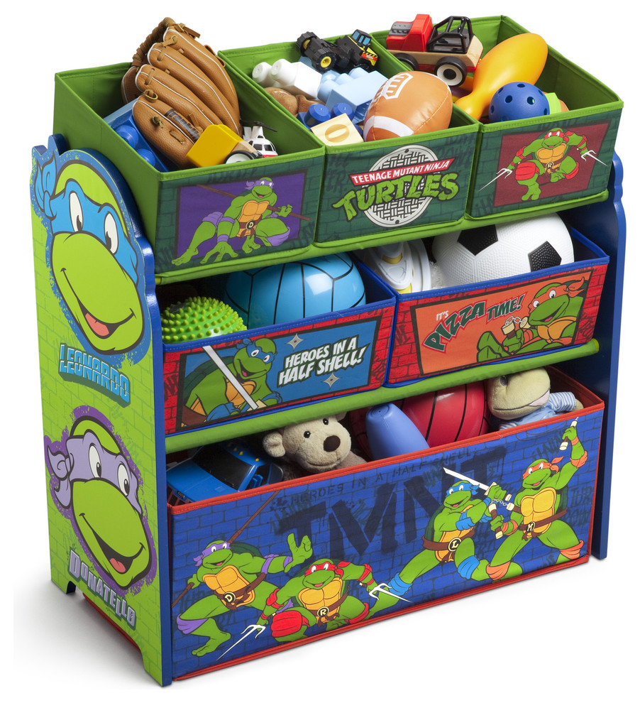  Delta Enterprises Ninja Turtles Multi Bin Storage Toy