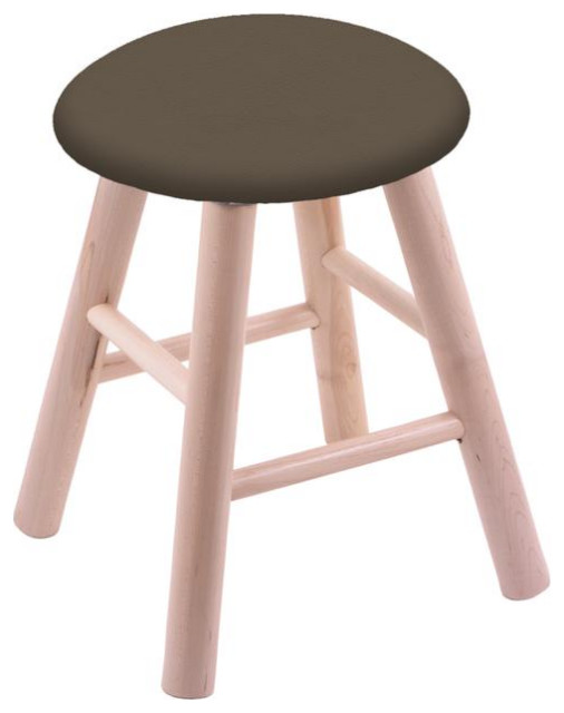 Maple Round Cushion Stool With Smooth Legs - Transitional - Bar Stools ...