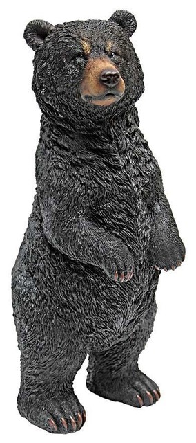 Standing Black Bear Desktop Statue