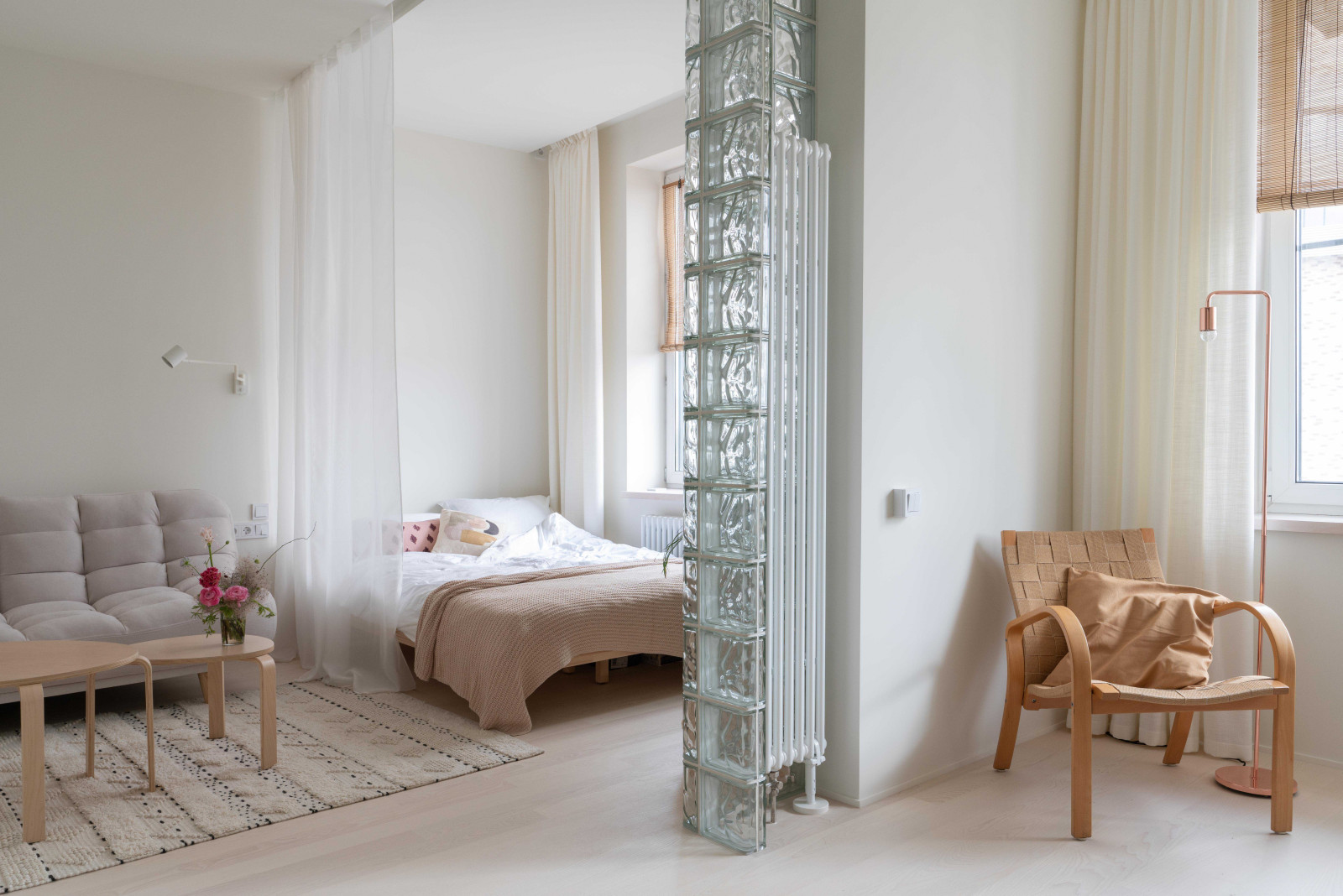 Квартира с стеклоблоками