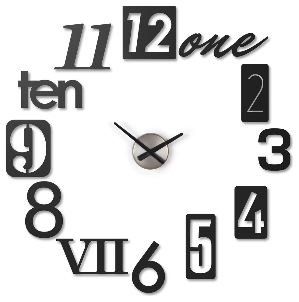 Numbra Wall Clock - Contemporary - Wall Clocks - by Umbra | Houzz