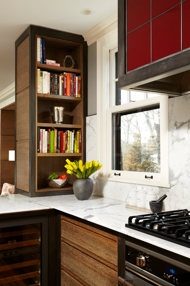 Example of a transitional kitchen design in Minneapolis