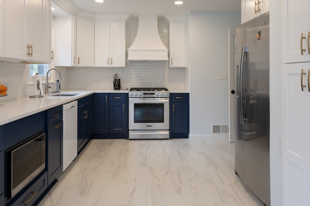 Marietta Kitchen Blue Cabinets