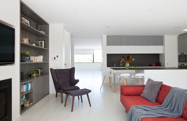 Fold House moderne-dagligstue