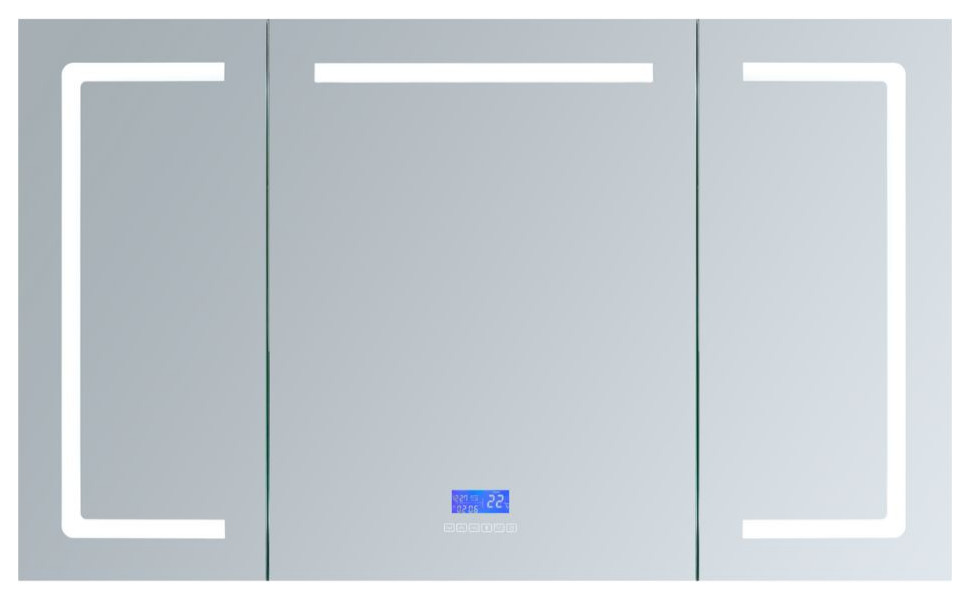 Lesina 60"Wx36"H LED Medicine With Defogger Modern Medicine