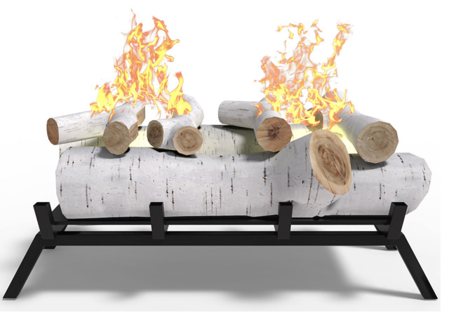 Regal Flame ECK2018BRC 18in Convert to Ethanol Fireplace Log Set - Birch