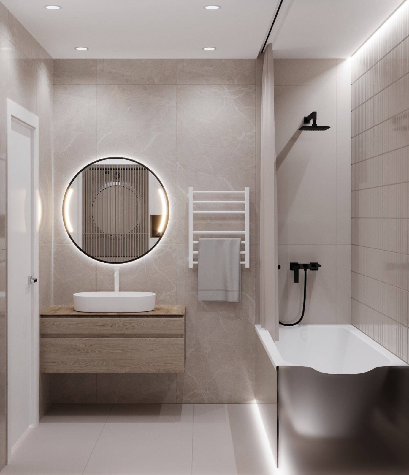 Квартира 43 кв.м. на Коломяжском проспекте. 2024 г.