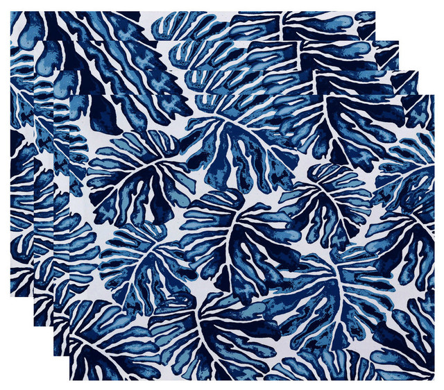 Palm Leaves, Floral Print Placemat - Tropical - Placemats - by E by ...