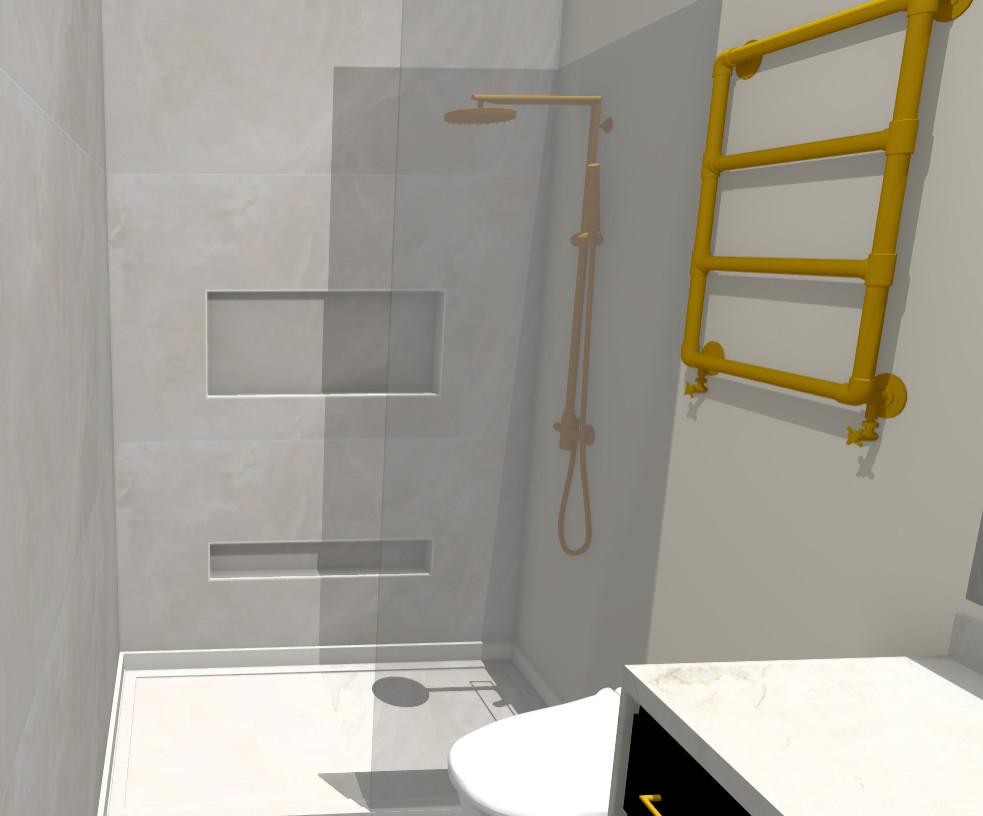 Guest Contemporary Modern Bathroom Remodeling in Cypress, TX
